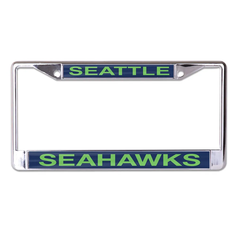 Seattle Seahawks Laser Chrome License Plate Frame