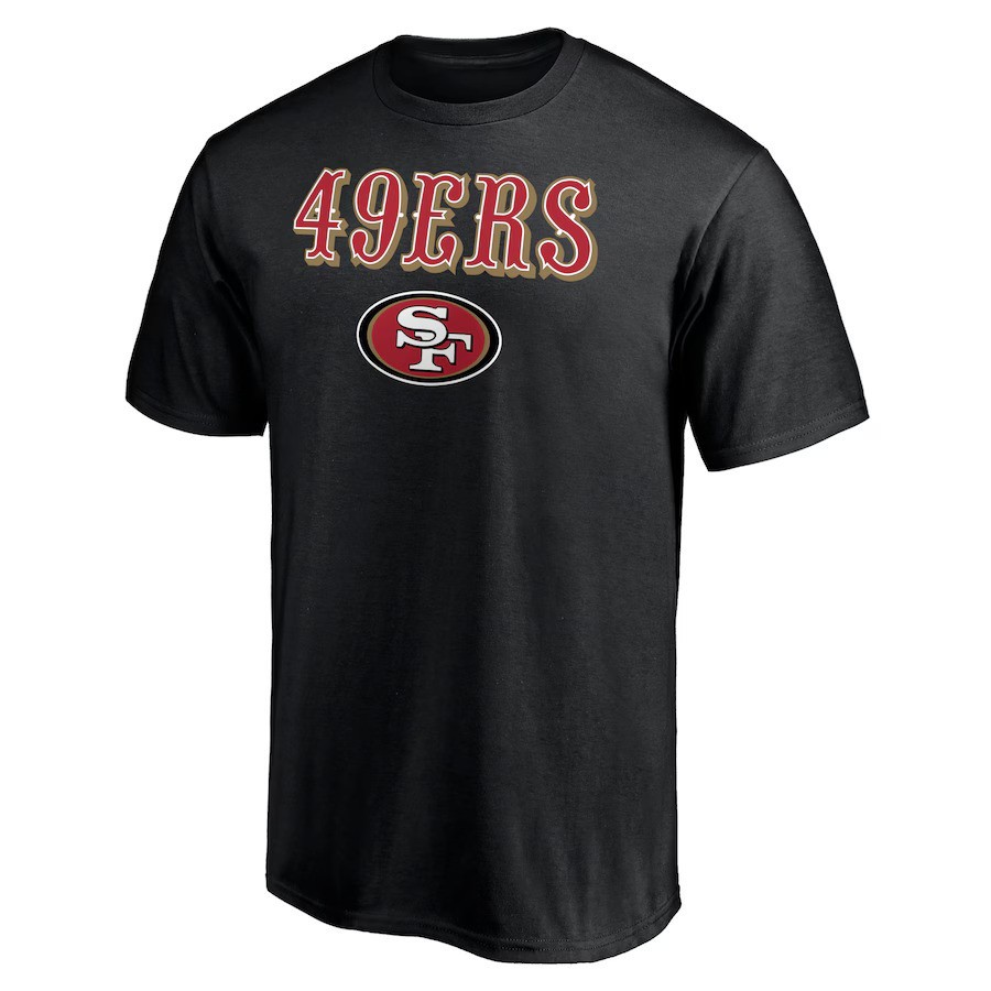 San Francisco 49ers Black Team Lockup Fanatics Shirt