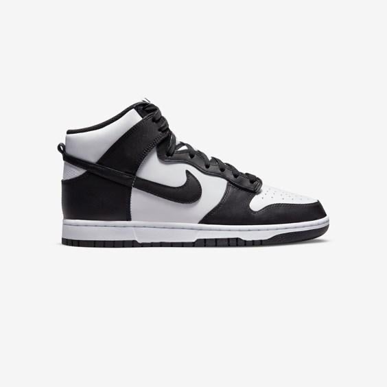 Nike Dunk Hi Retro Basketball Shoe in White/Black-Orange size 10 (new)