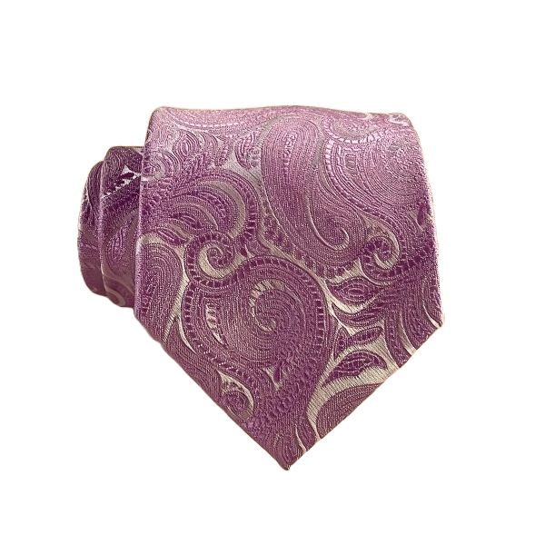57 X 3.25 Inch Lavender Paisley Tie