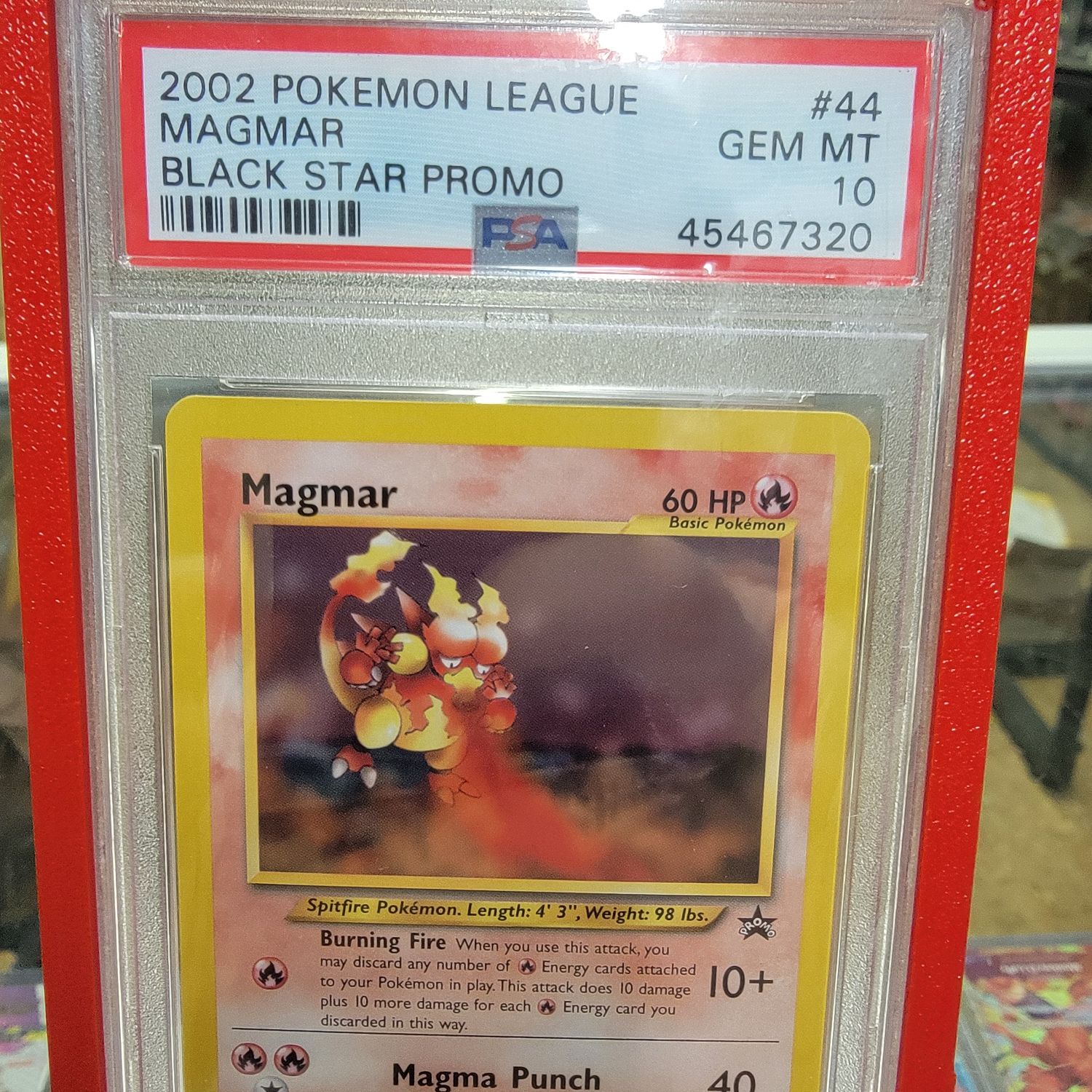 Psa 10 Magmar WOTC Promo Graded Card