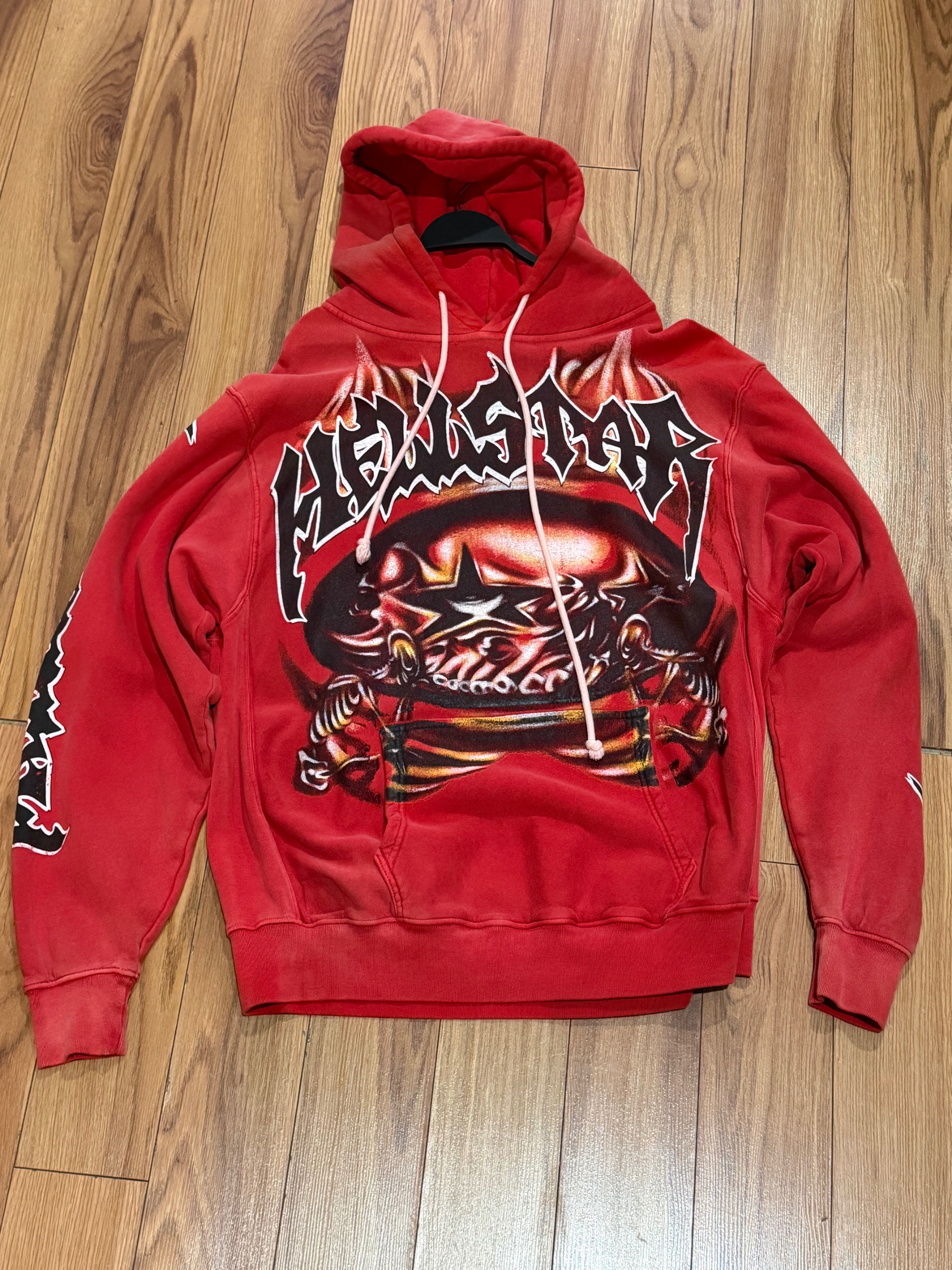 Hellstar Halloween Airbrushed Skeleton Hoodie