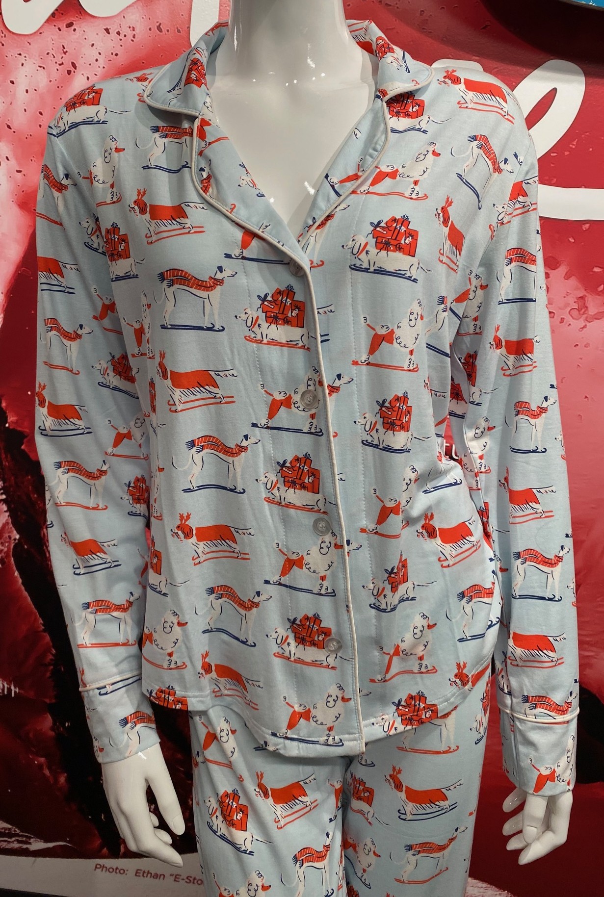 Ski Dogs Pajama Set