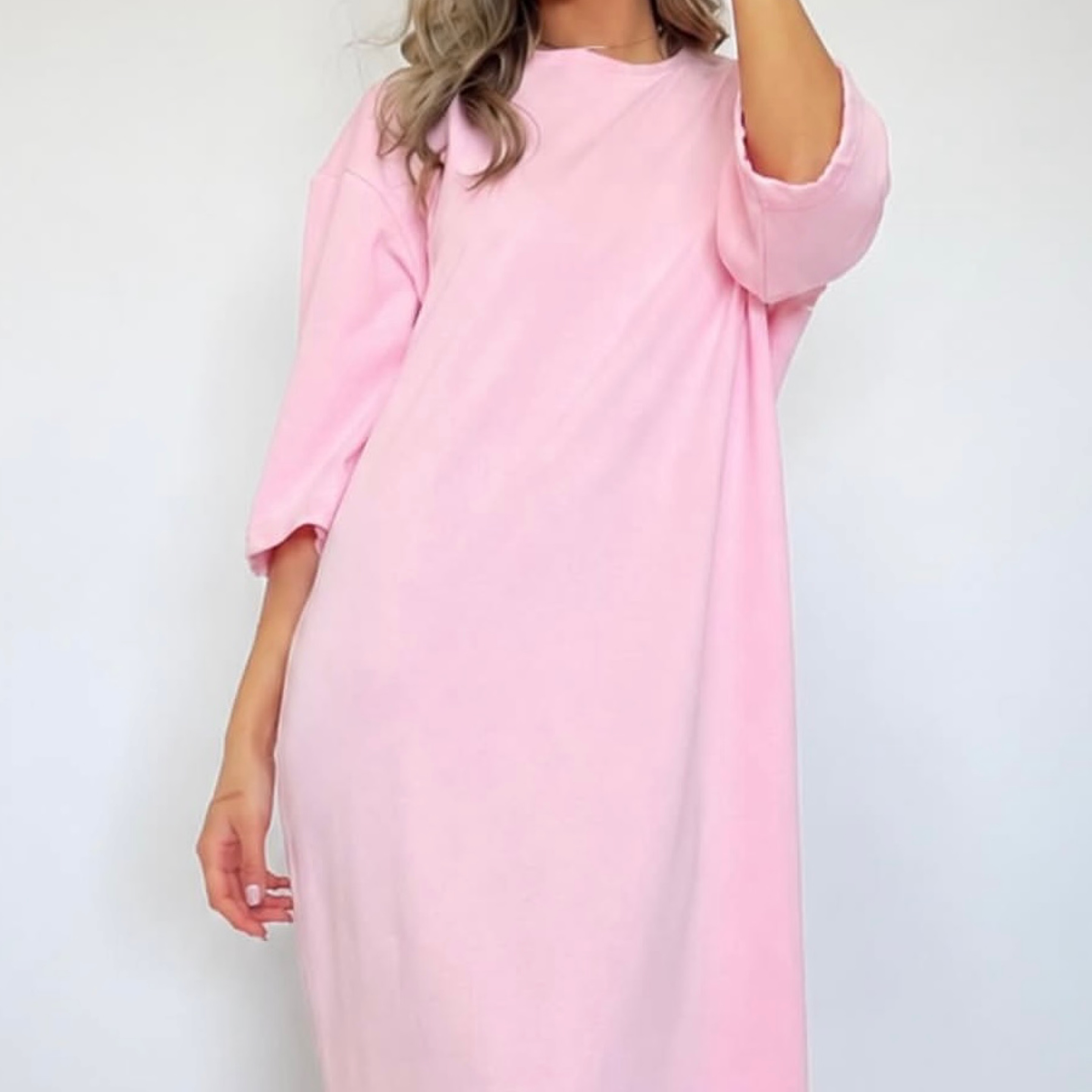 Maxi T shirt Dress in Pink — product photo