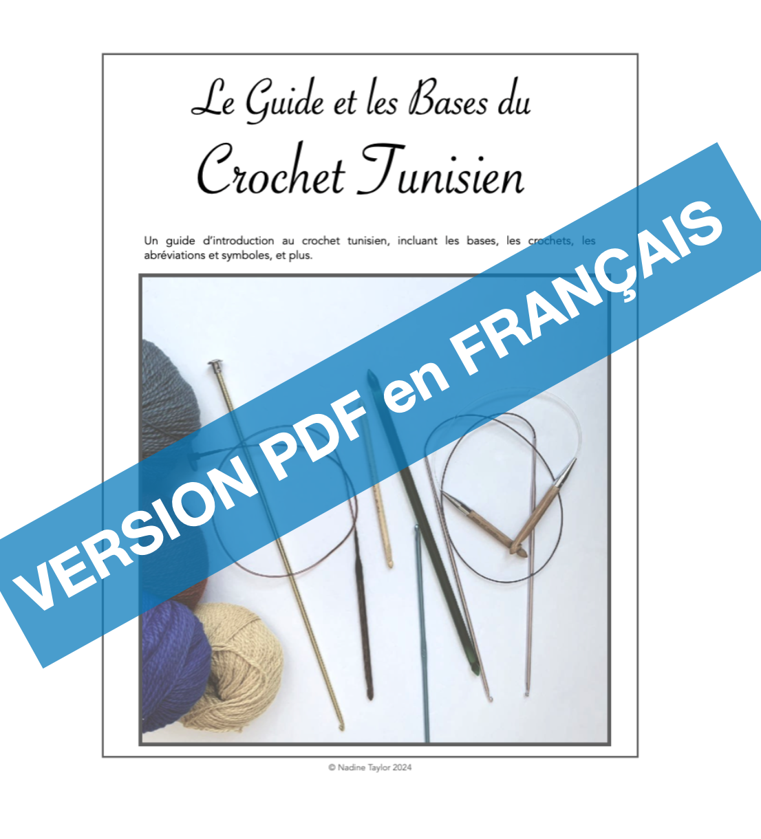 Le Guide et les bases du crochet tunisien (version PDF imprimable)