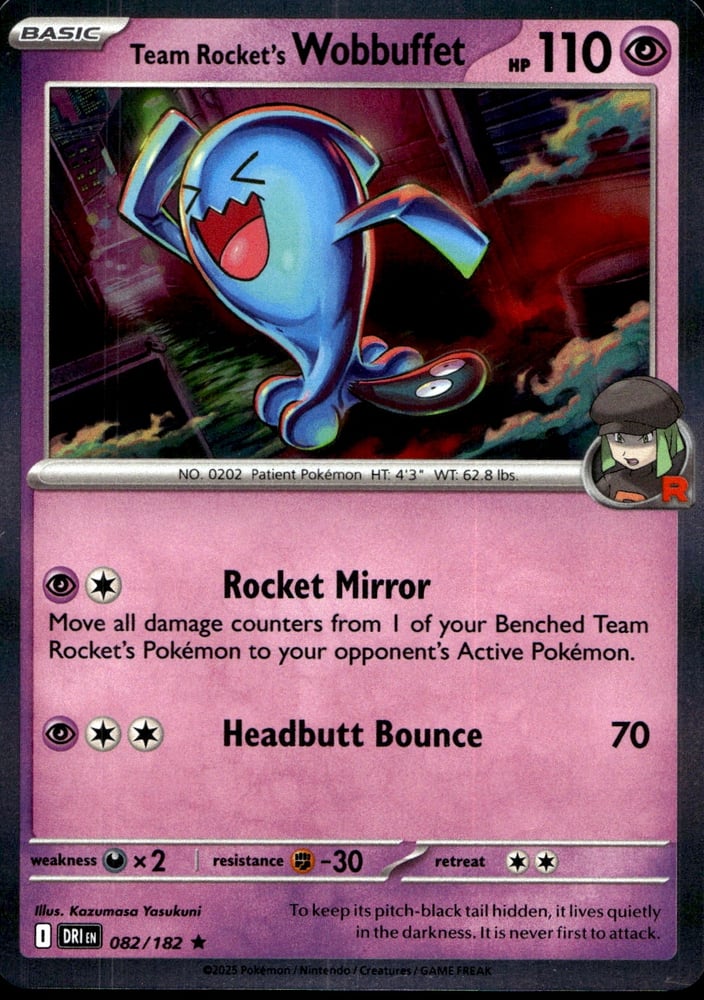 Team Rocket's Wobbuffet - SV10 82/182