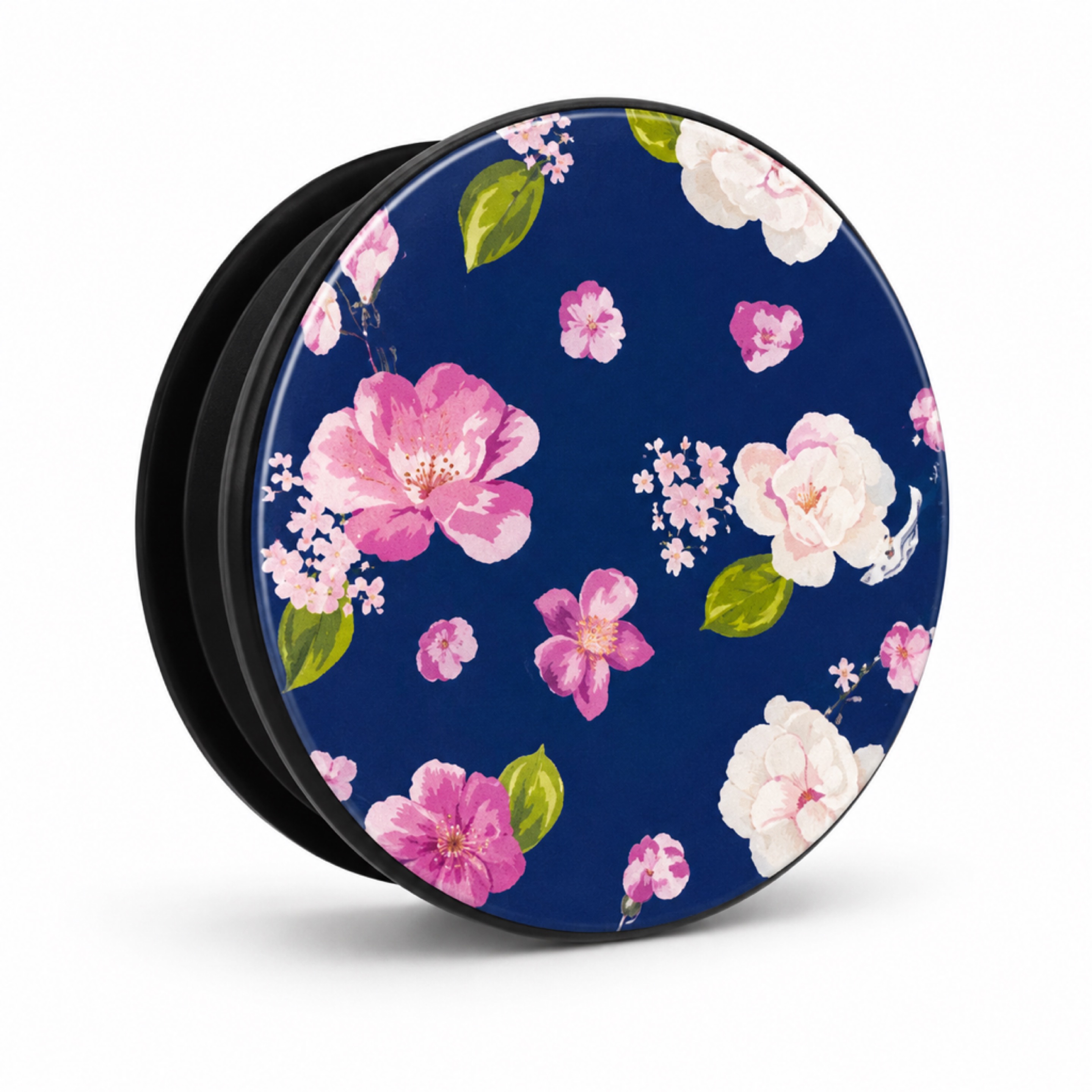 Navy Floral Phone Grip Stand