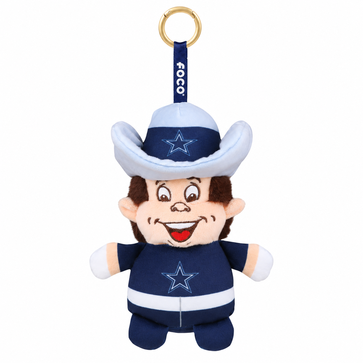 Dallas Cowboys Plush FOCO Teamie Keyring Bag Clip