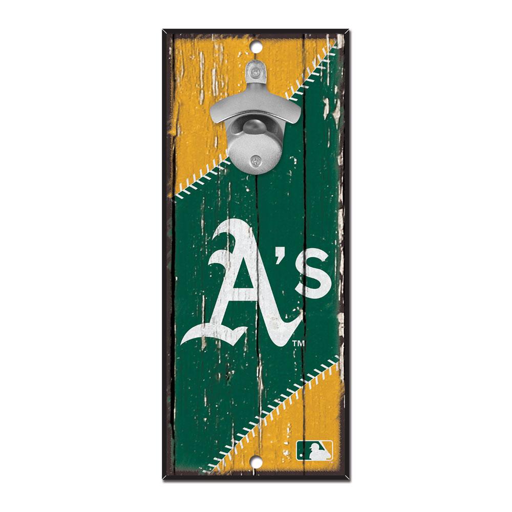 Oakland Athletics Wood Bottle Opener 5x11"