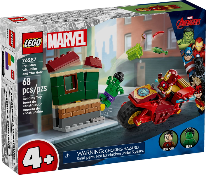 76287-1 Iron Man with Bike and The Hulk