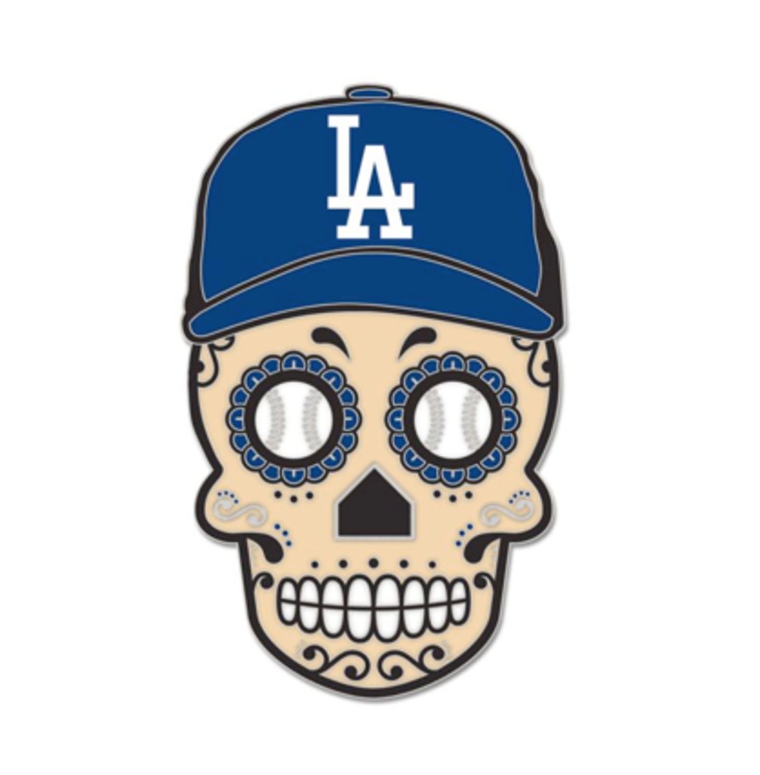 Los Angeles Dodgers Sugar Skull Trading Pin