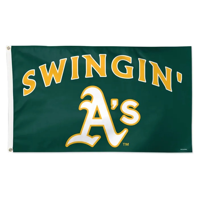 Oakland Athletics Deluxe Swingin' A's Flag 3x5'