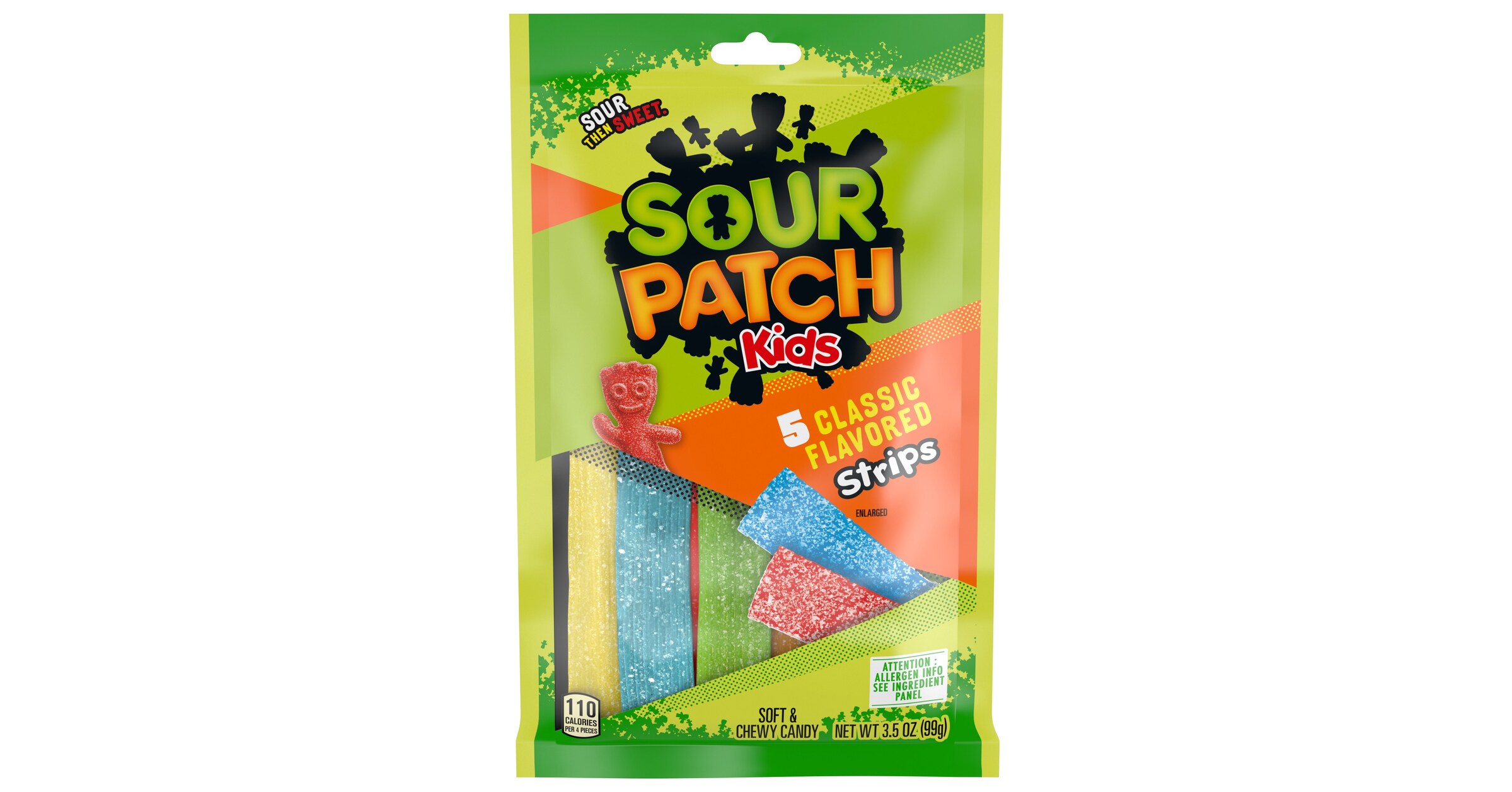 Sour Patch Kids 5 Flavor Strips 3.5 oz 12ct