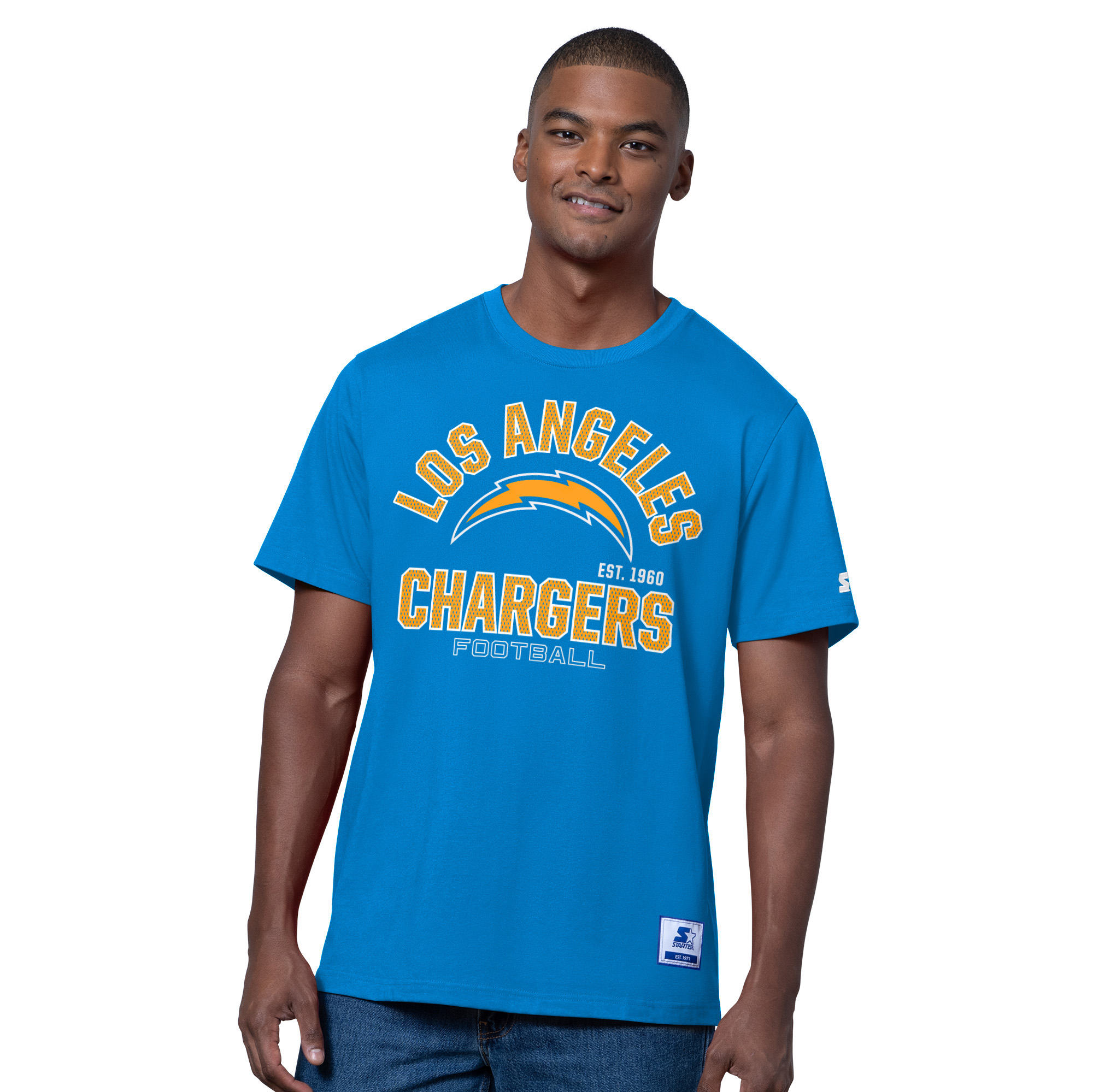 Los Angeles Chargers Powder Blue Starter Sideline Arch Shirt