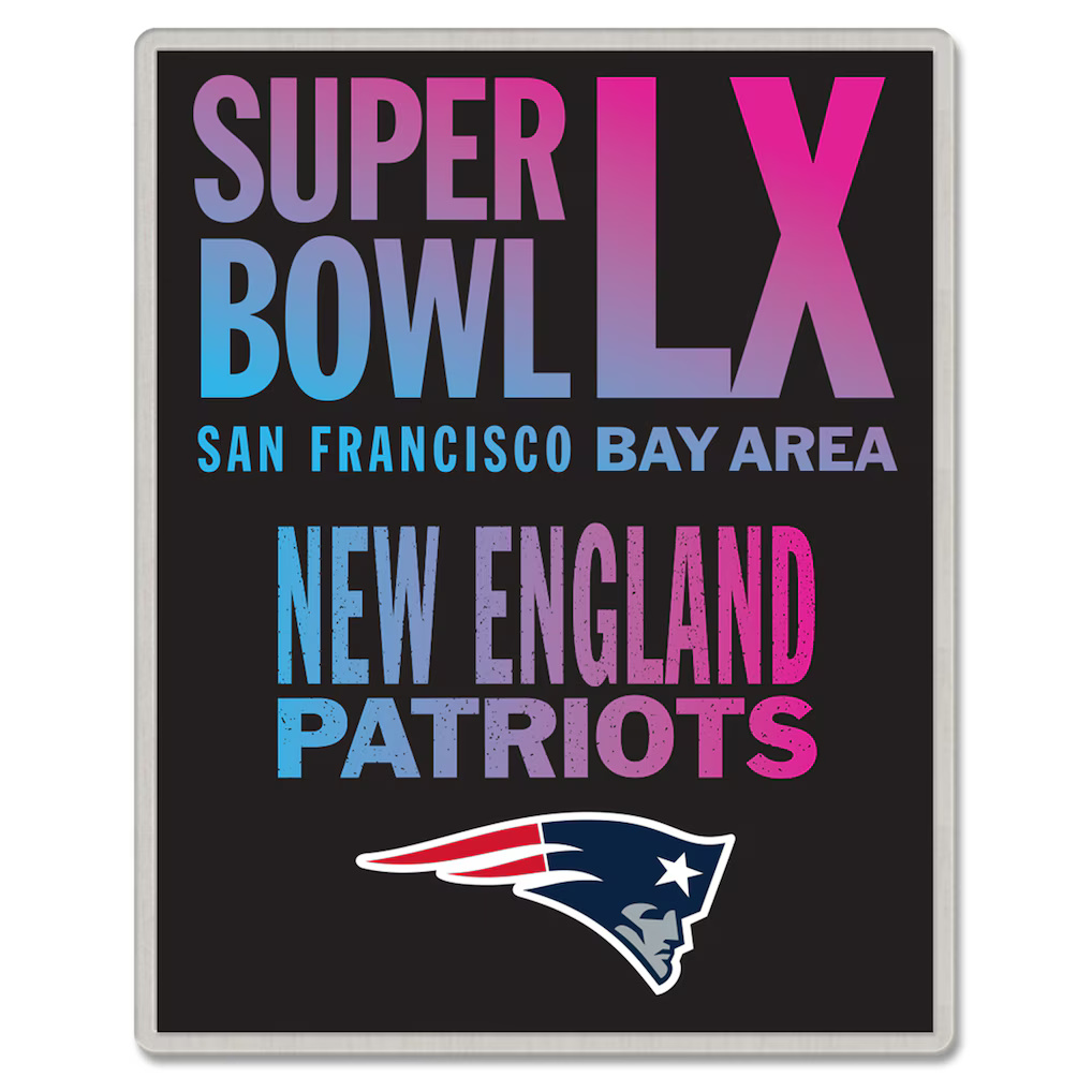New England Patriots Super Bowl LX Trading Pin
