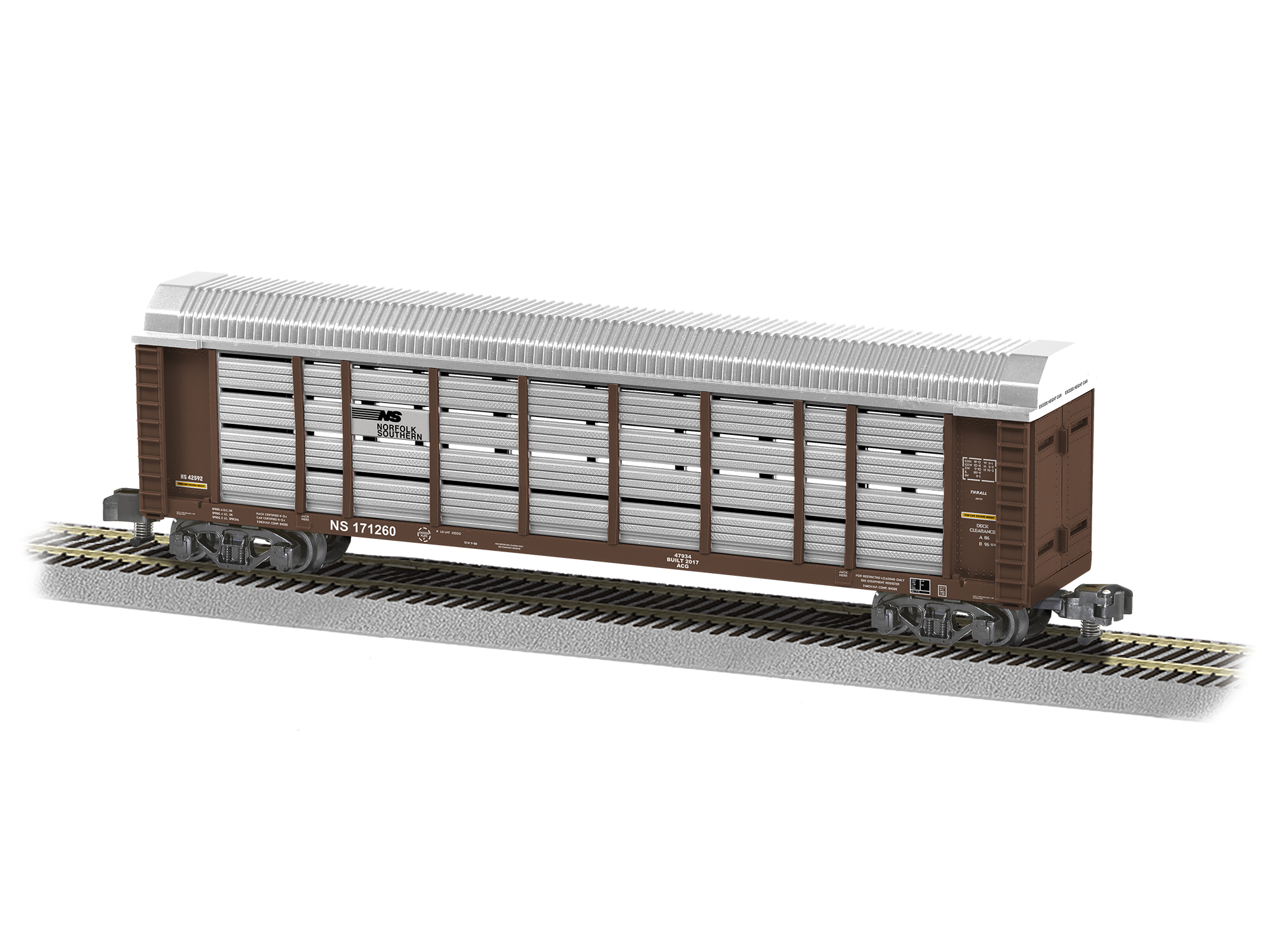 Lionel Norfolk Southern Auto Carrier #NS 171260 647934 S Scale