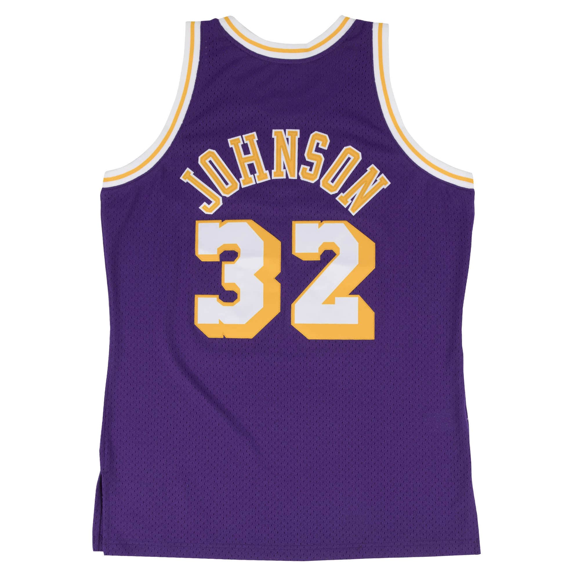 Los Angeles Lakers Magic Johnson 1984-85 Purple Mitchell and Ness Swingman Jersey
