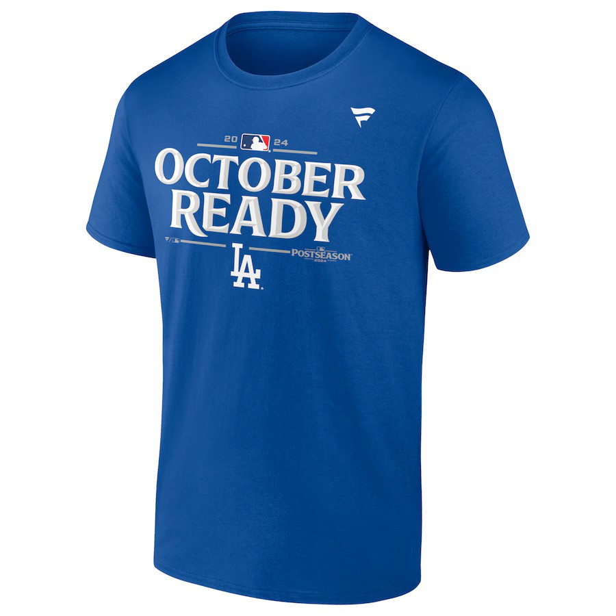 Los Angeles Dodgers 2024 Royal Official Playoffs Lockeroom Shirt