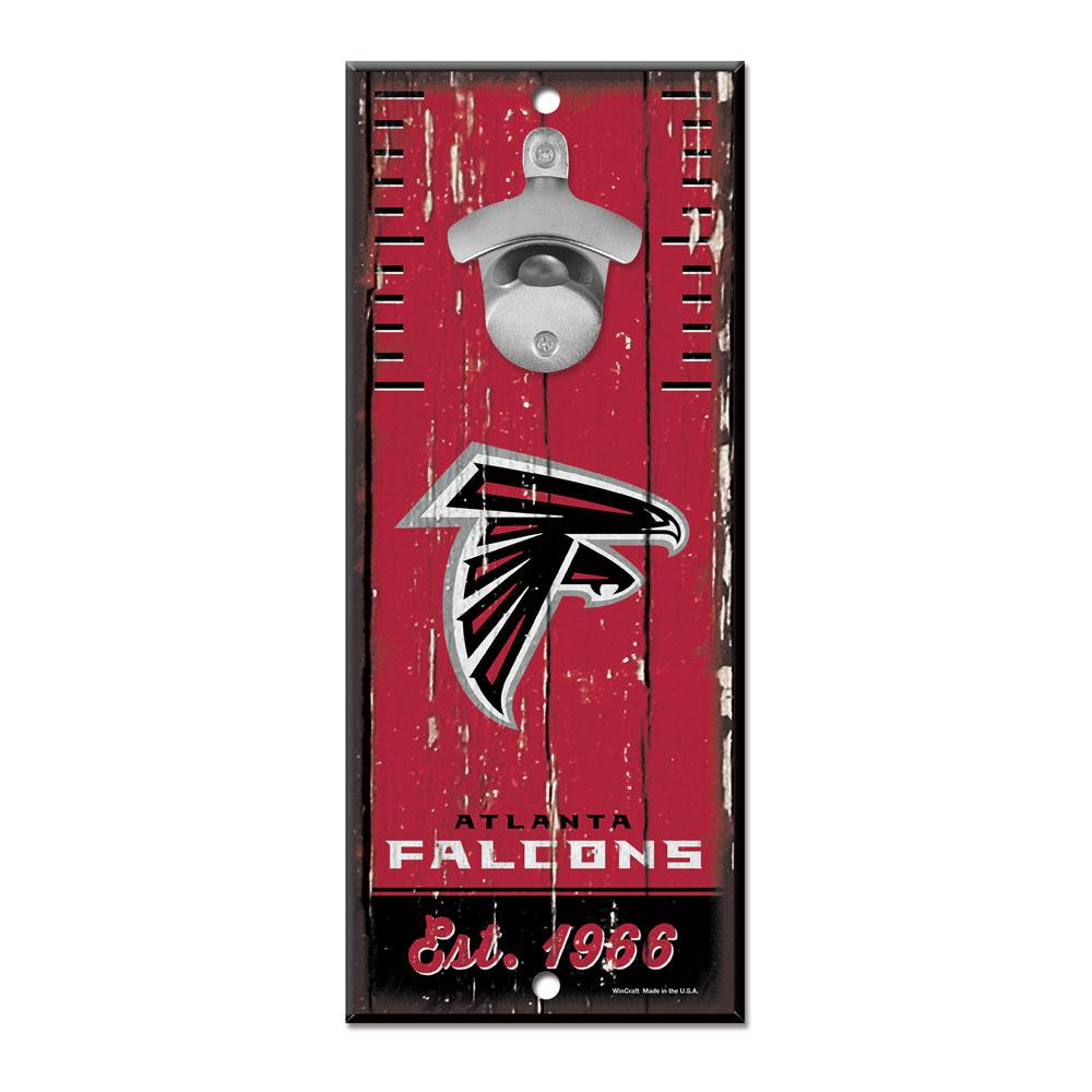 Atlanta Falcons Wood Bottle Opener 5x11"