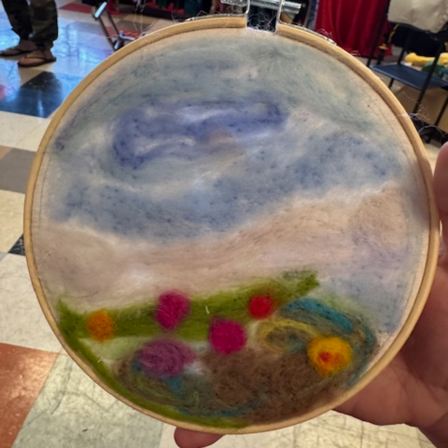 Fair Trade Workshop: Painting with Fibers in a Hoop   March 7   10 am - Noon