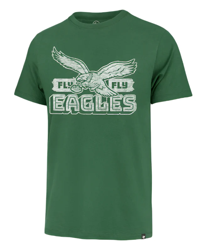 Philadelphia Eagles Historic Orchard Green '47Brand Slogan Franklin Shirt