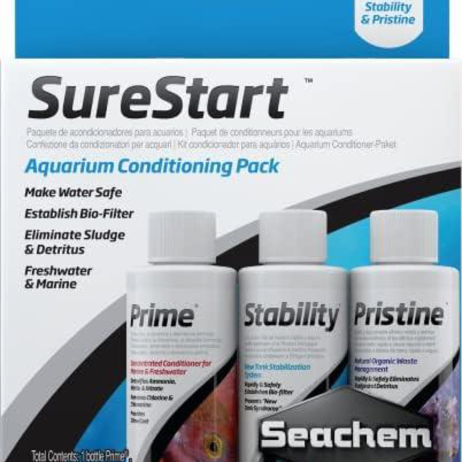 Seachem Surestart- 3 100 ml. Pack