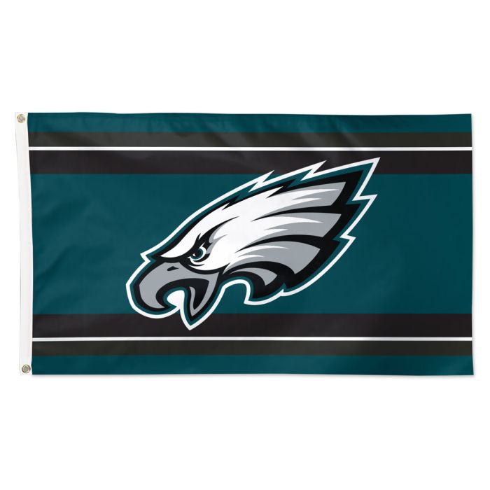 Philadelphia Eagles Deluxe Midnight Green Horizontal Stripes Flag 3x5'