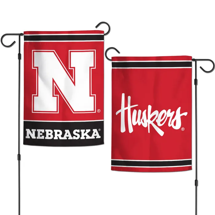 Nebraska Huskers 2-Sided Garden Flag 12.5x18"