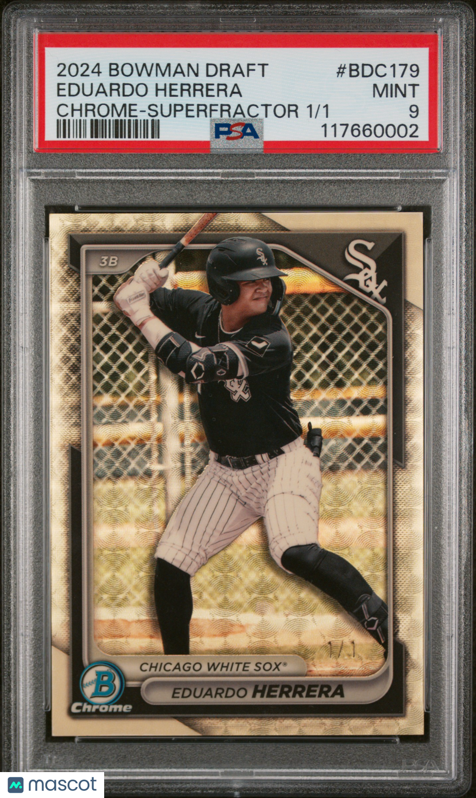 2024 Bowman Draft Eduardo Herrera Chrome Superfractor 1/1 PSA 9