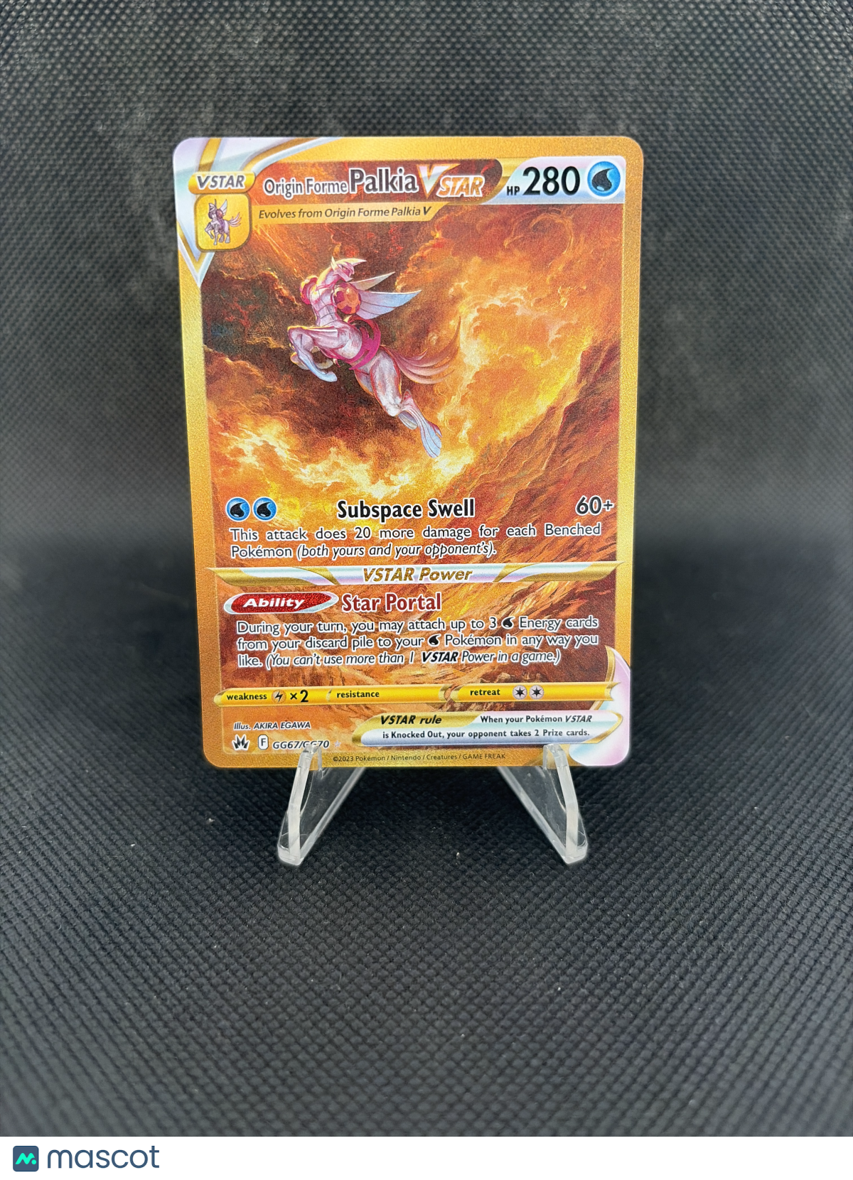 2023 Crown Zenith Origin Forme Palkia VSTAR GG67/GG70