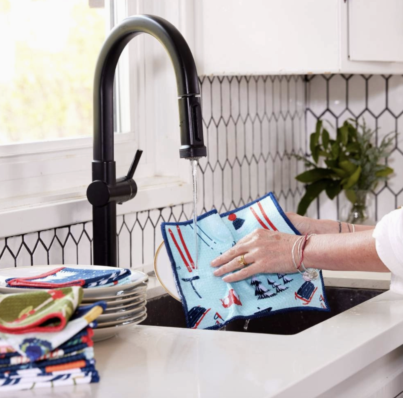 Ski Vacation Microfiber Dishcloths: Set of 3