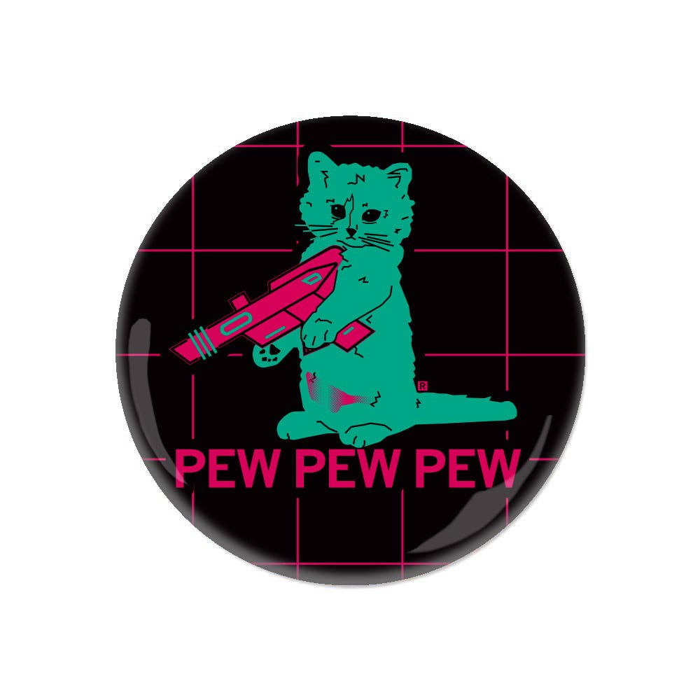 RAYGUN - Pew Pew Pew Vaporwave Button