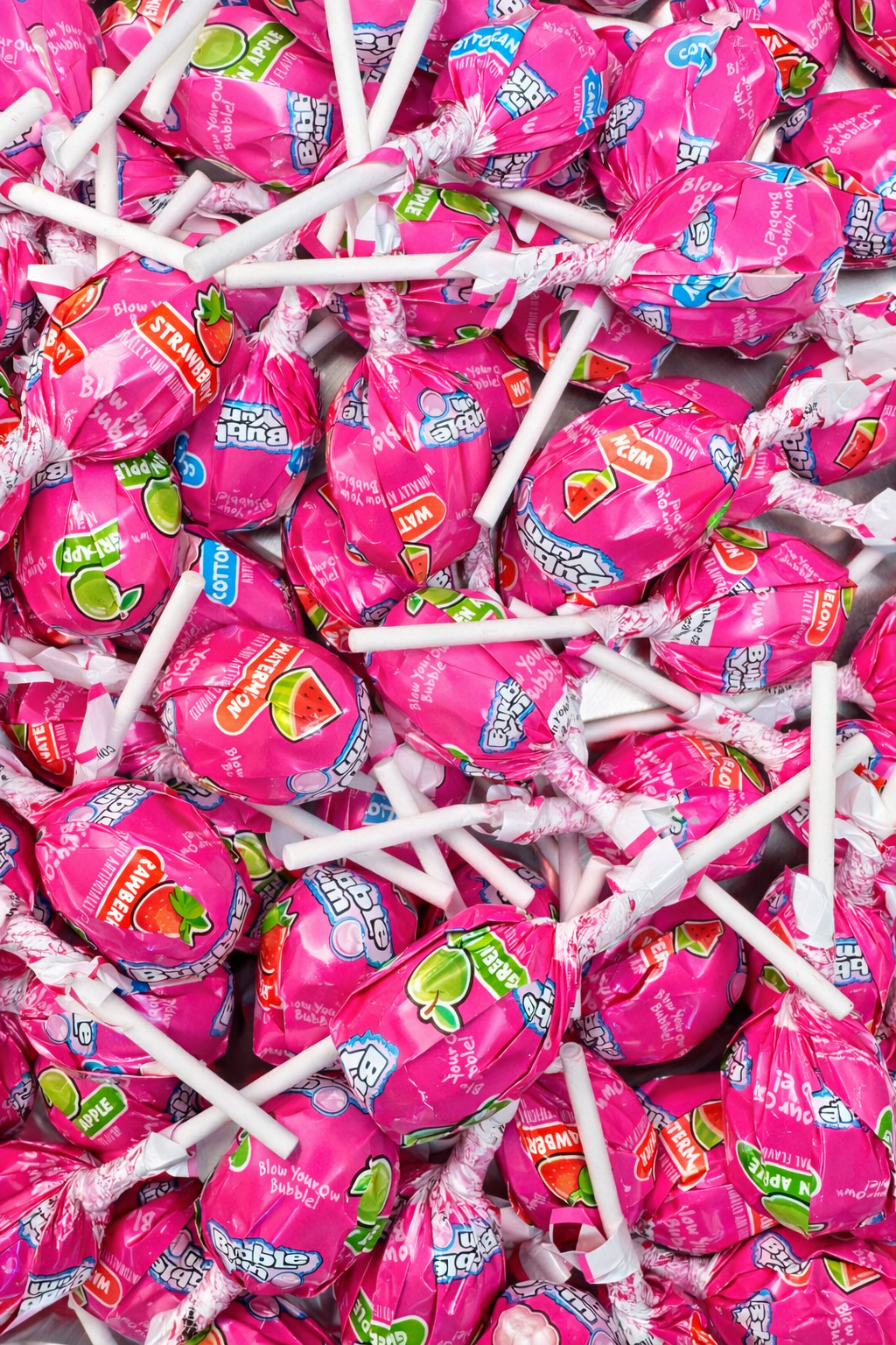 Bubble Yum Bubble Gum Filled Lollipops Bulk 3.6 lbs