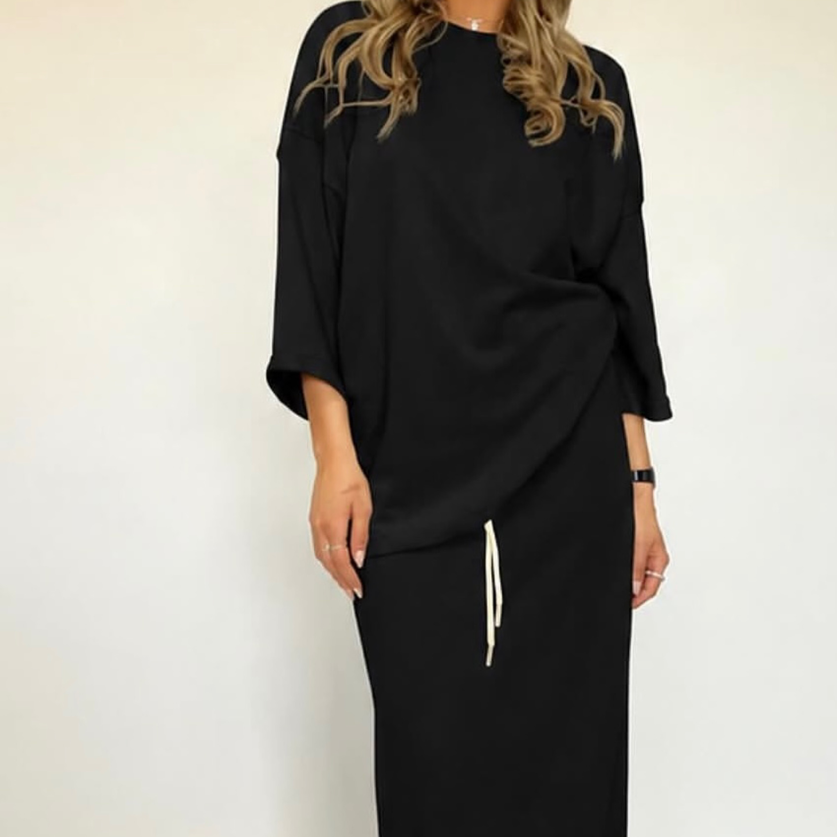 2 Piece Oversized Set in Black — product photo
