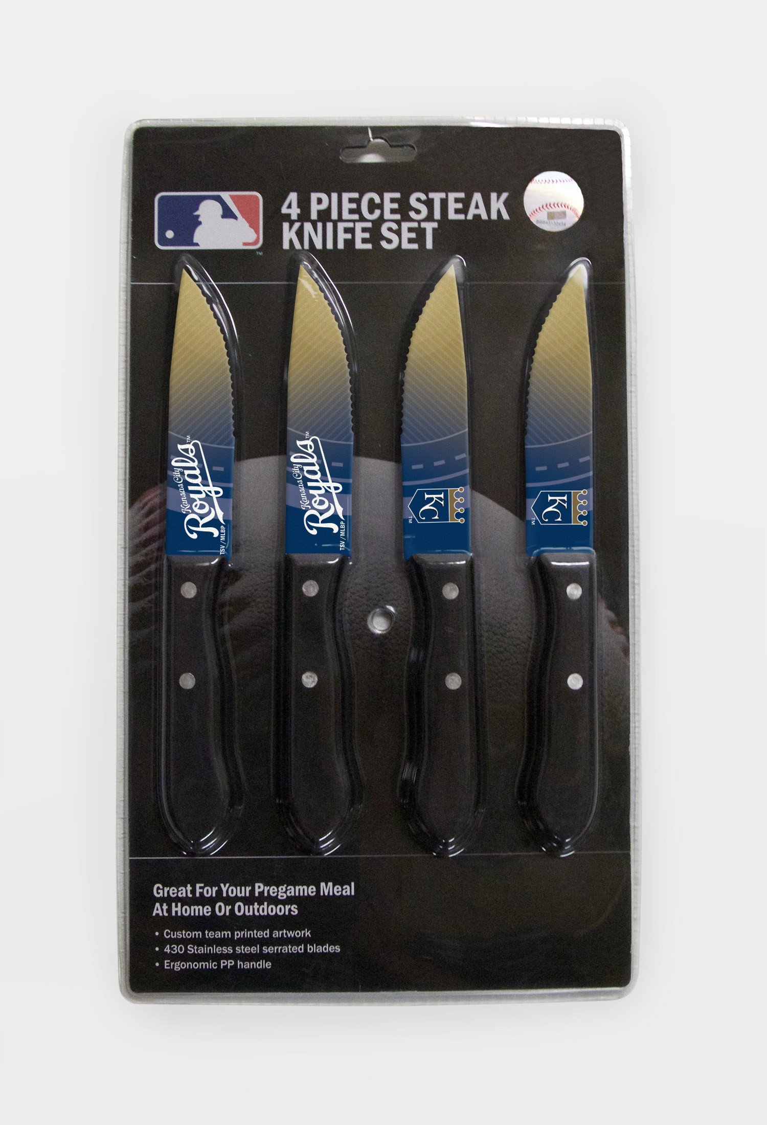 Kansas City Royals Steak Knife 4 Pack Set
