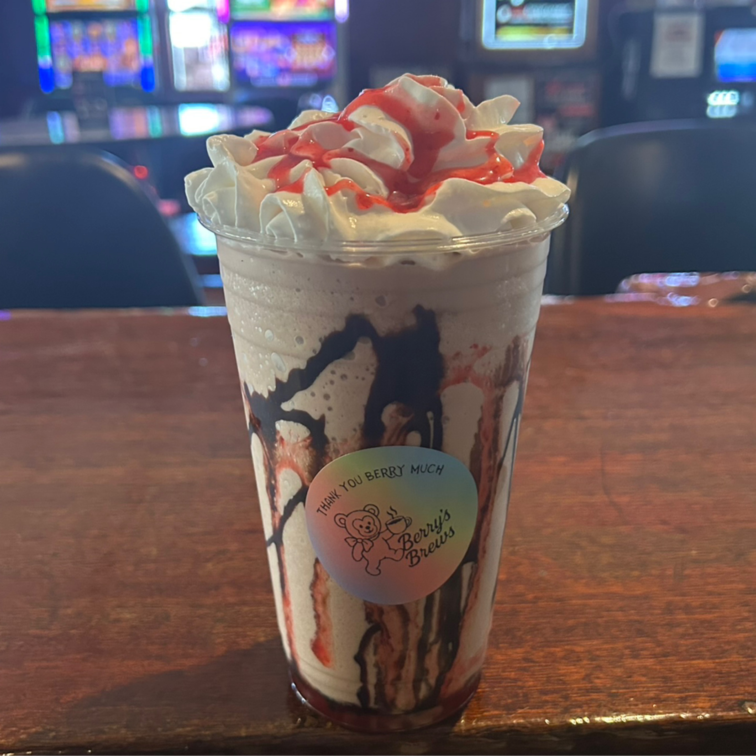 Chocolate Covered Strawberry or Cherry Frappe