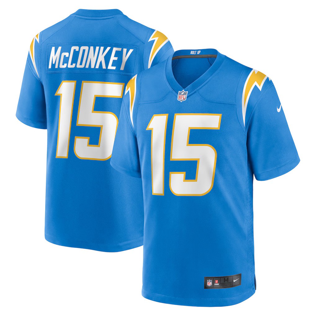 Los Angeles Chargers Ladd McConkey #15 Powder Blue Nike Game Jersey