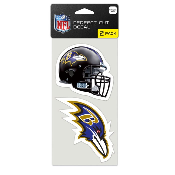 Baltimore Ravens Set of 2 Perfect Cut Decals