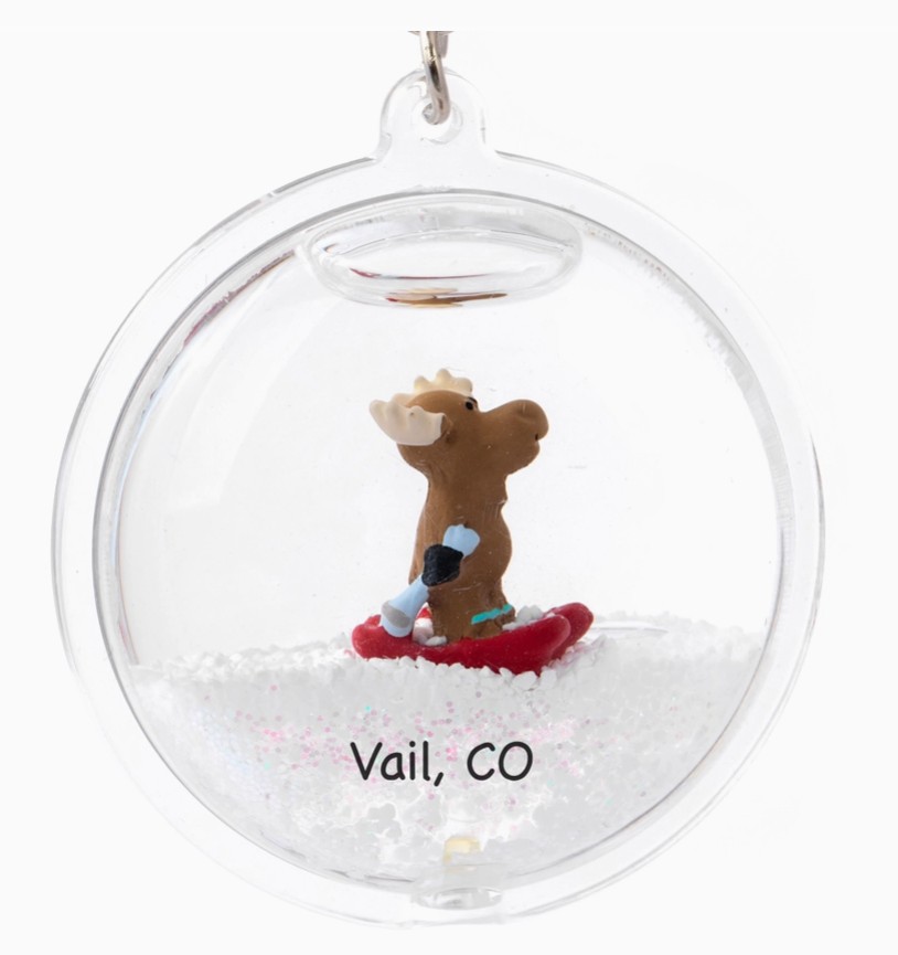 Ski Moose Keychain