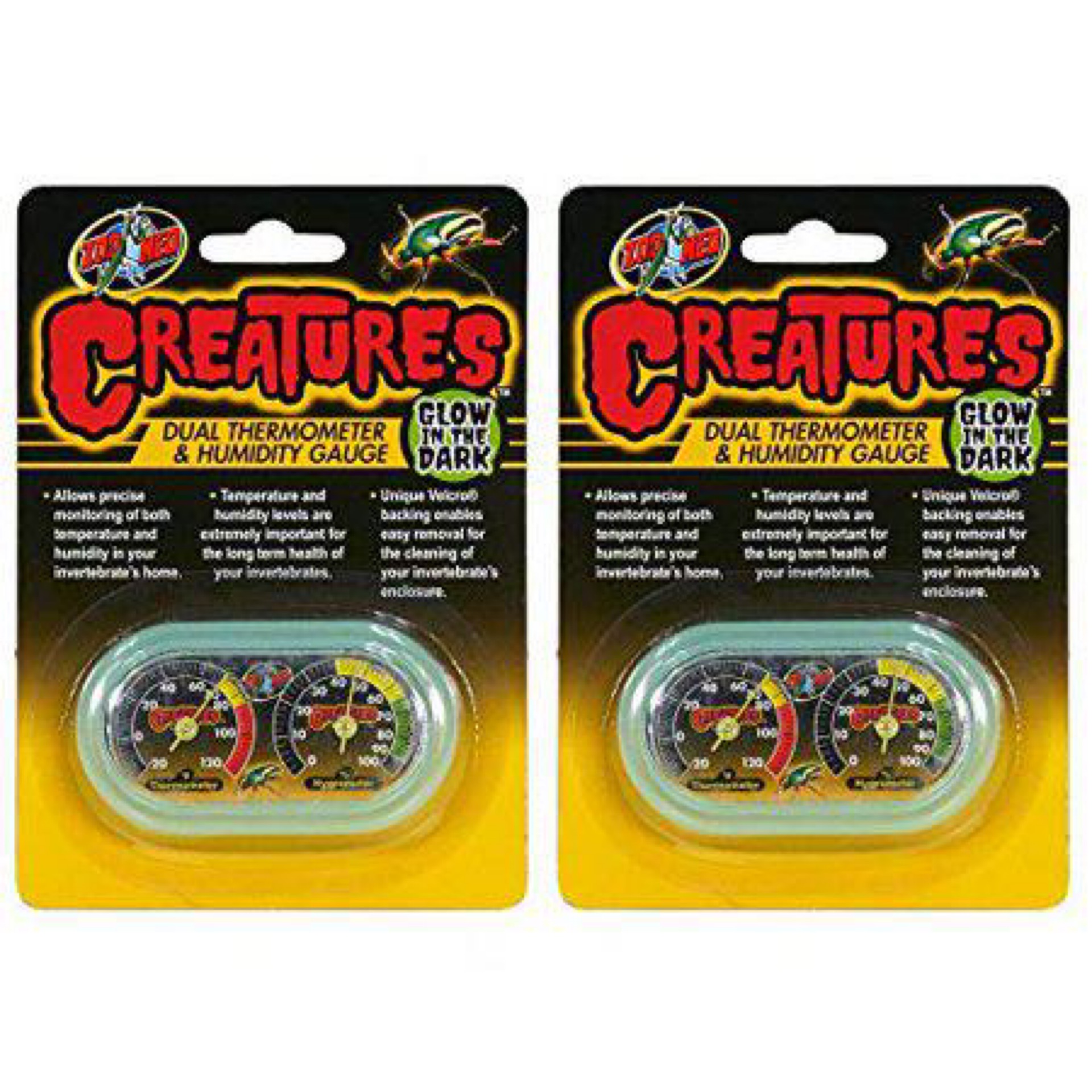 Zoo Med Creatures Dual Thermometer & Humidity Gauge