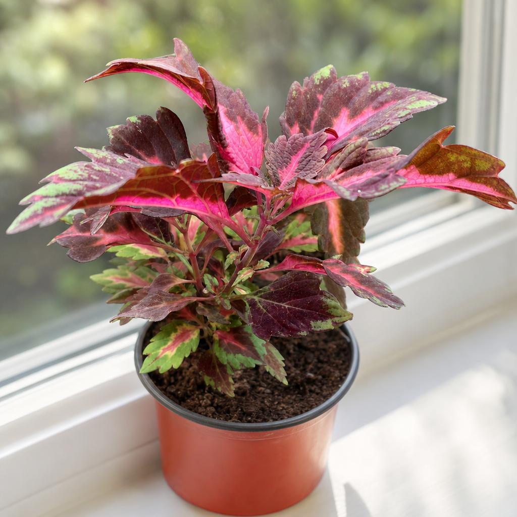 Stained Glasswork Coleus - 2x Mini Plug Plant - Vivid Foliage Display