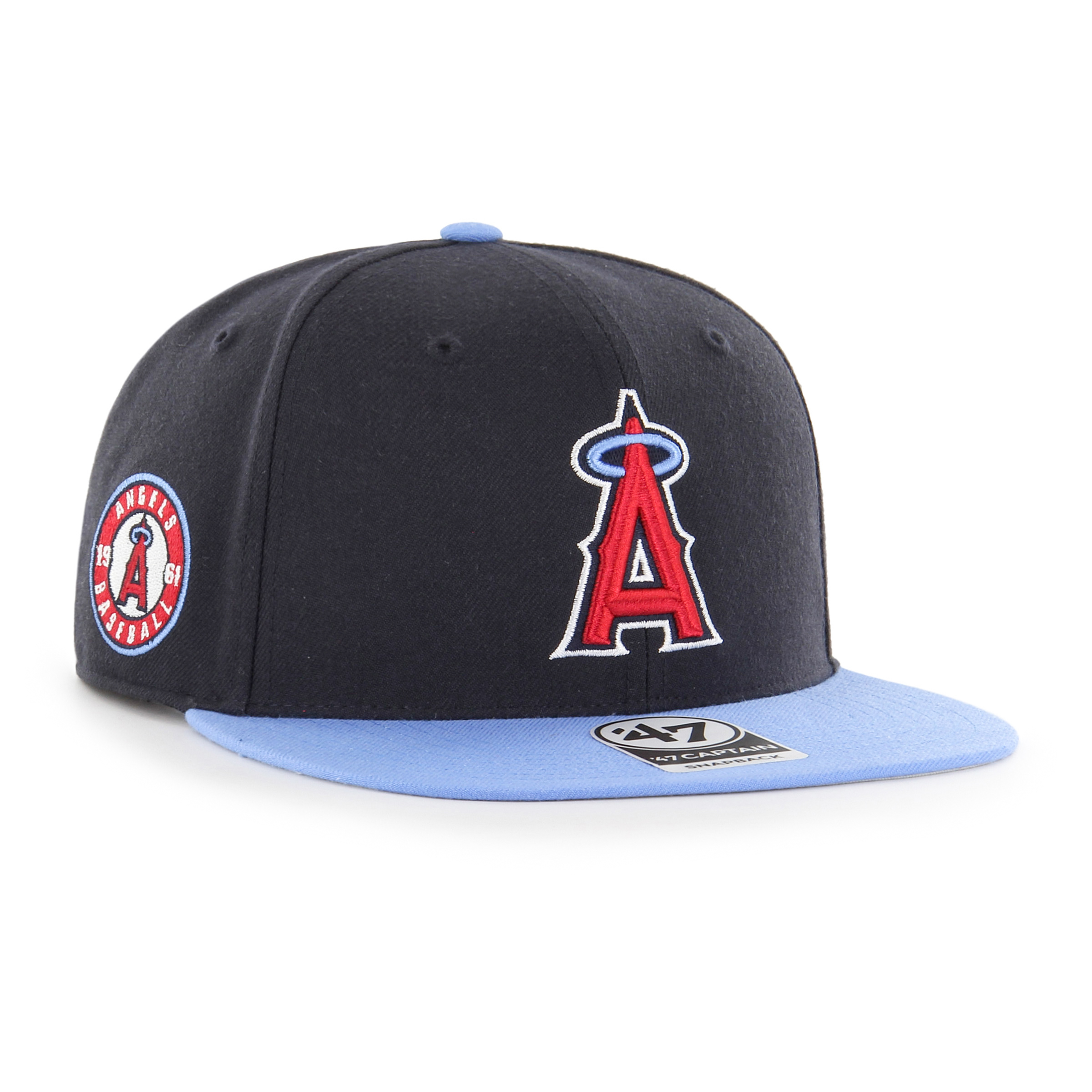 Los Angeles Angels Navy/Powder Blue '47Brand Snapback Hat