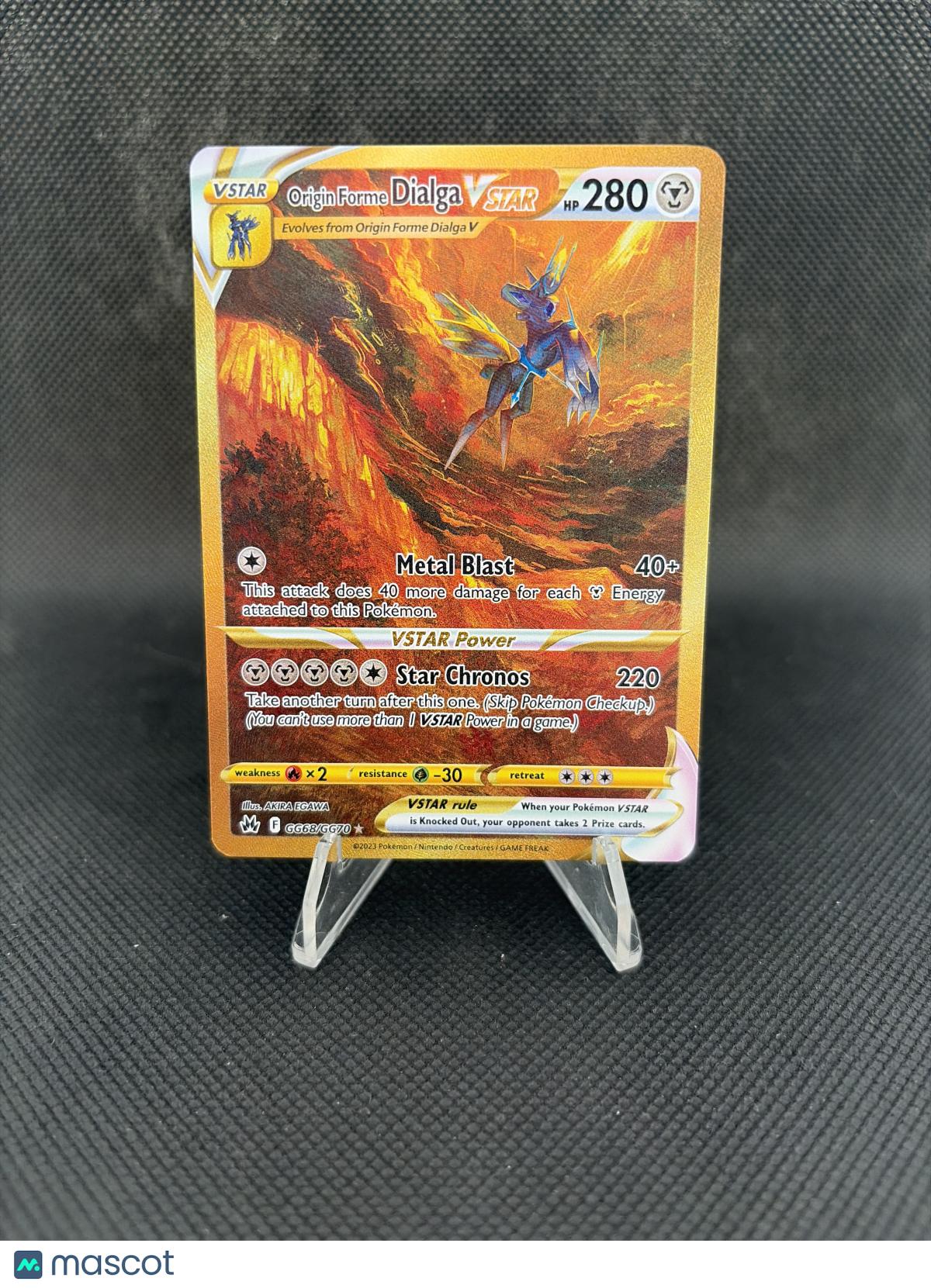 2023 Crown Zenith Origin Forme Dialga VSTAR FA GG68/GG70