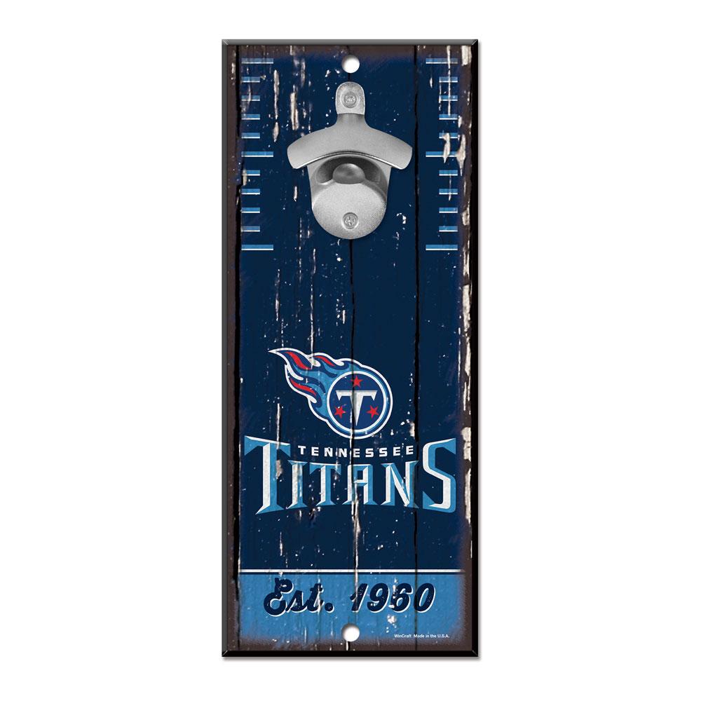 Tennessee Titans Wood Bottle Opener 5x11"
