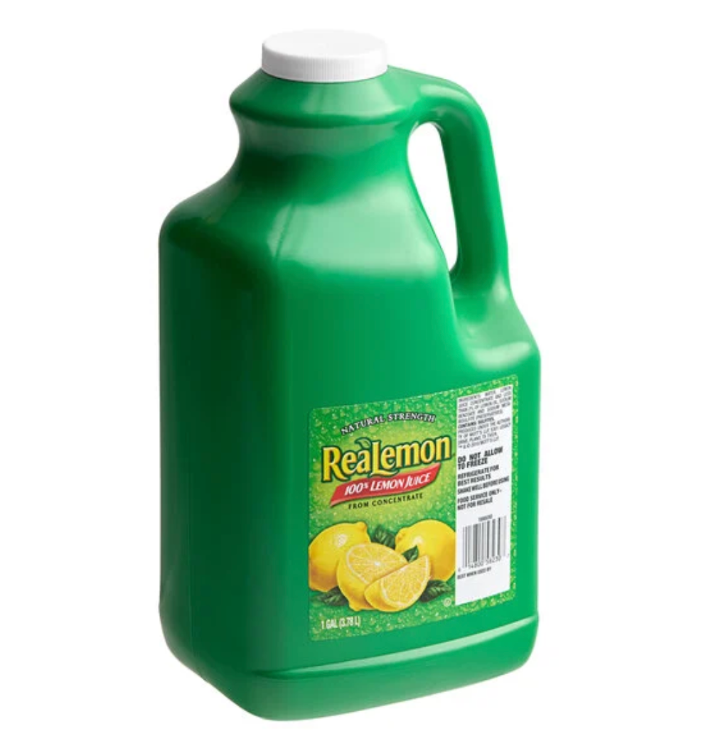 ReaLemon 1 Gallon 100% Lemon Juice - 4/Case