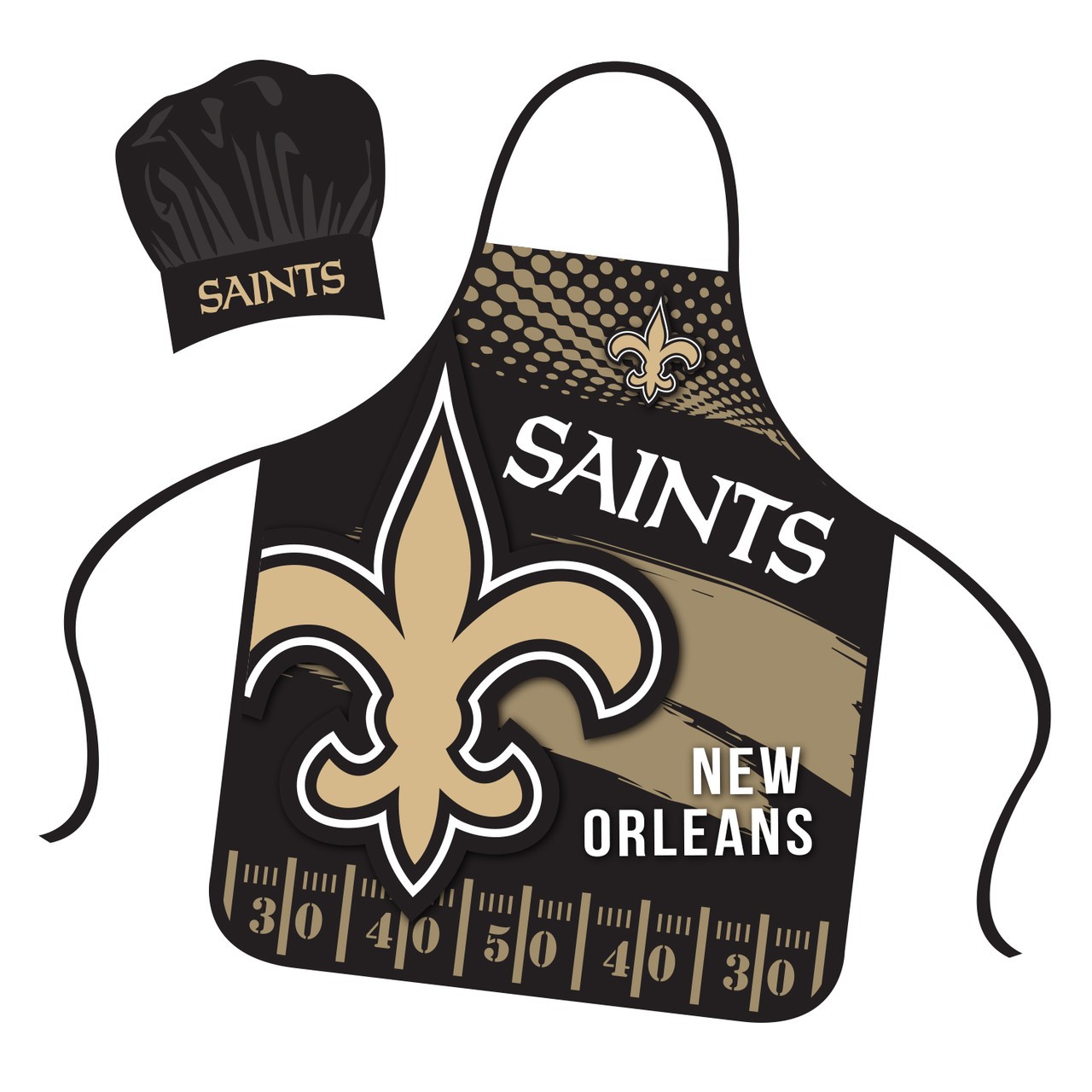 New Orleans Saints Mojo Apron and Chef Hat Set