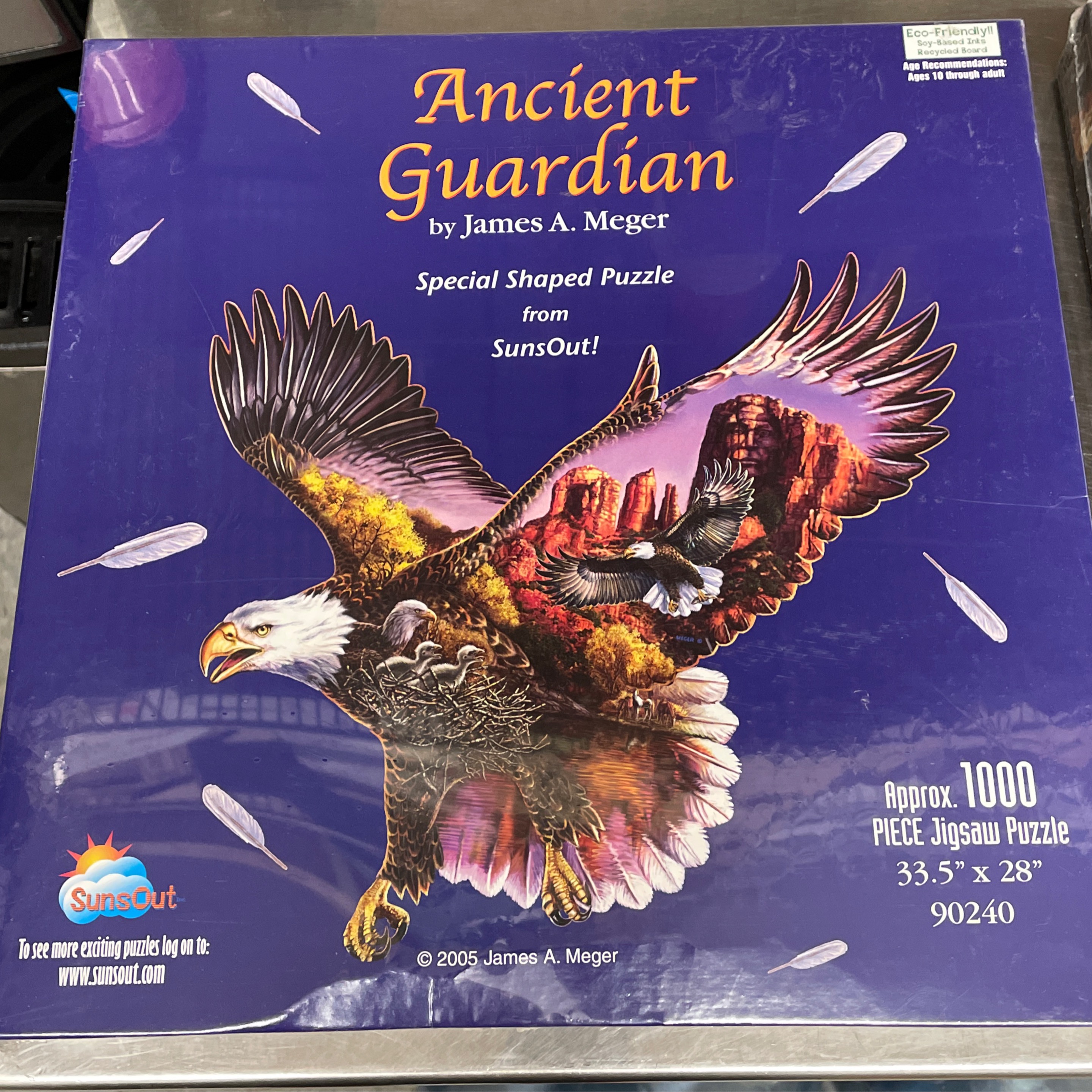 Ancient Guardian Eagle Shaped w/Sedona 1000 pc