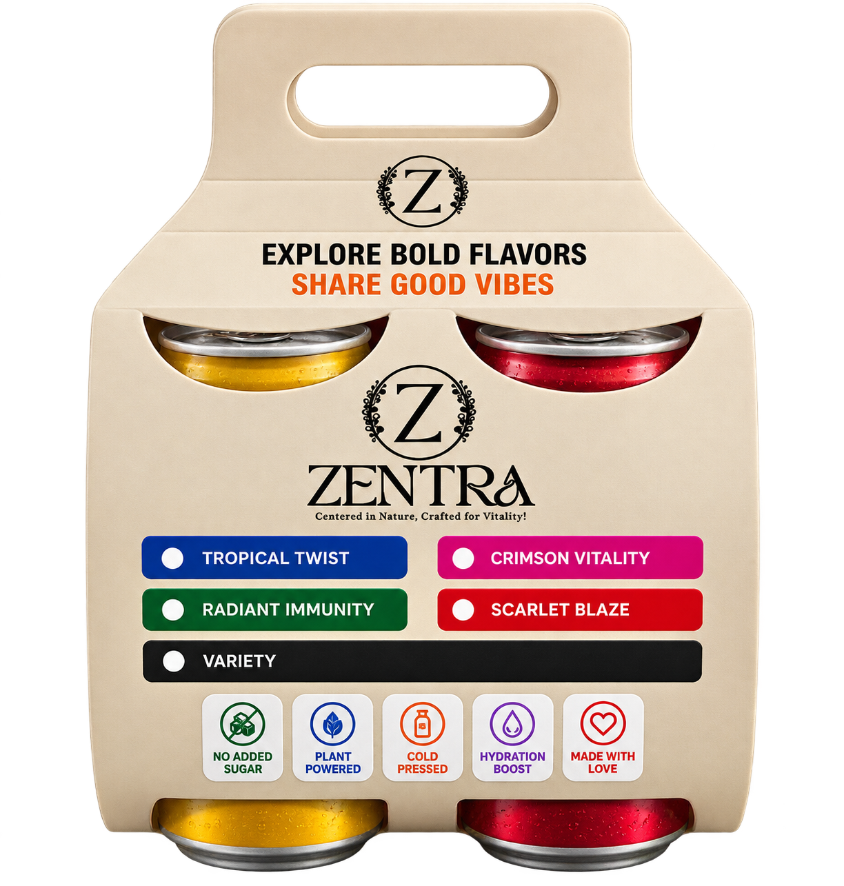 zentra 4 Pack (Variety)