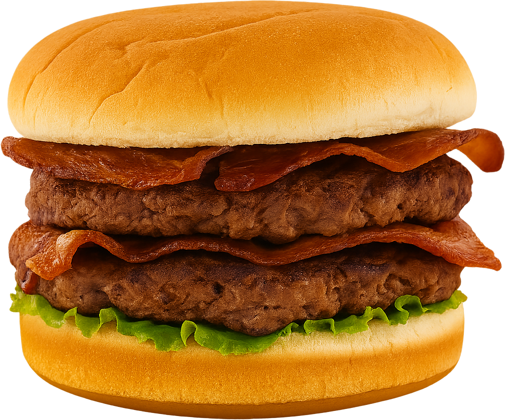 Double Bacon Hamburger