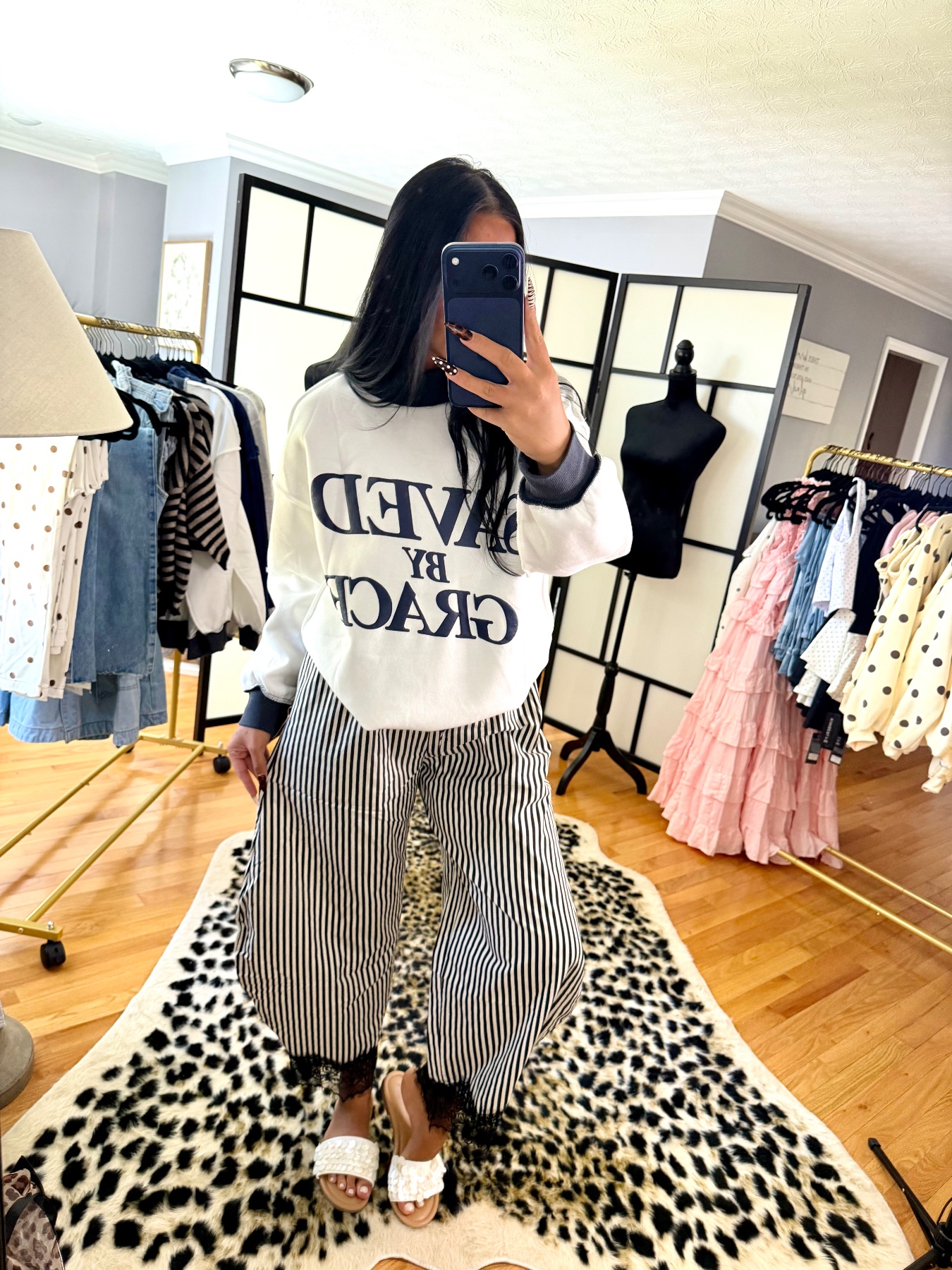 Laced and Lines Pants
